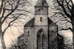 1900 - kath. Kirche OC - als Zeichnung - um 1900