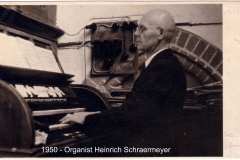 1950 - Organist Heinrich Schraermeyer